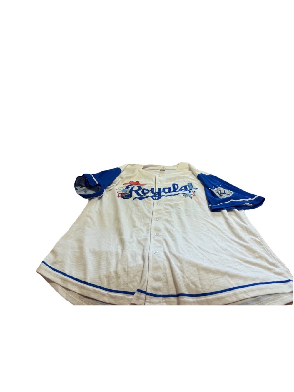 Women’s Ladies Night Kansas City Royals Rhinestone Baseball Jersey! XL
